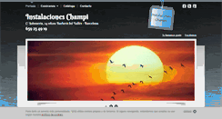 Desktop Screenshot of instalacioneschampi.com